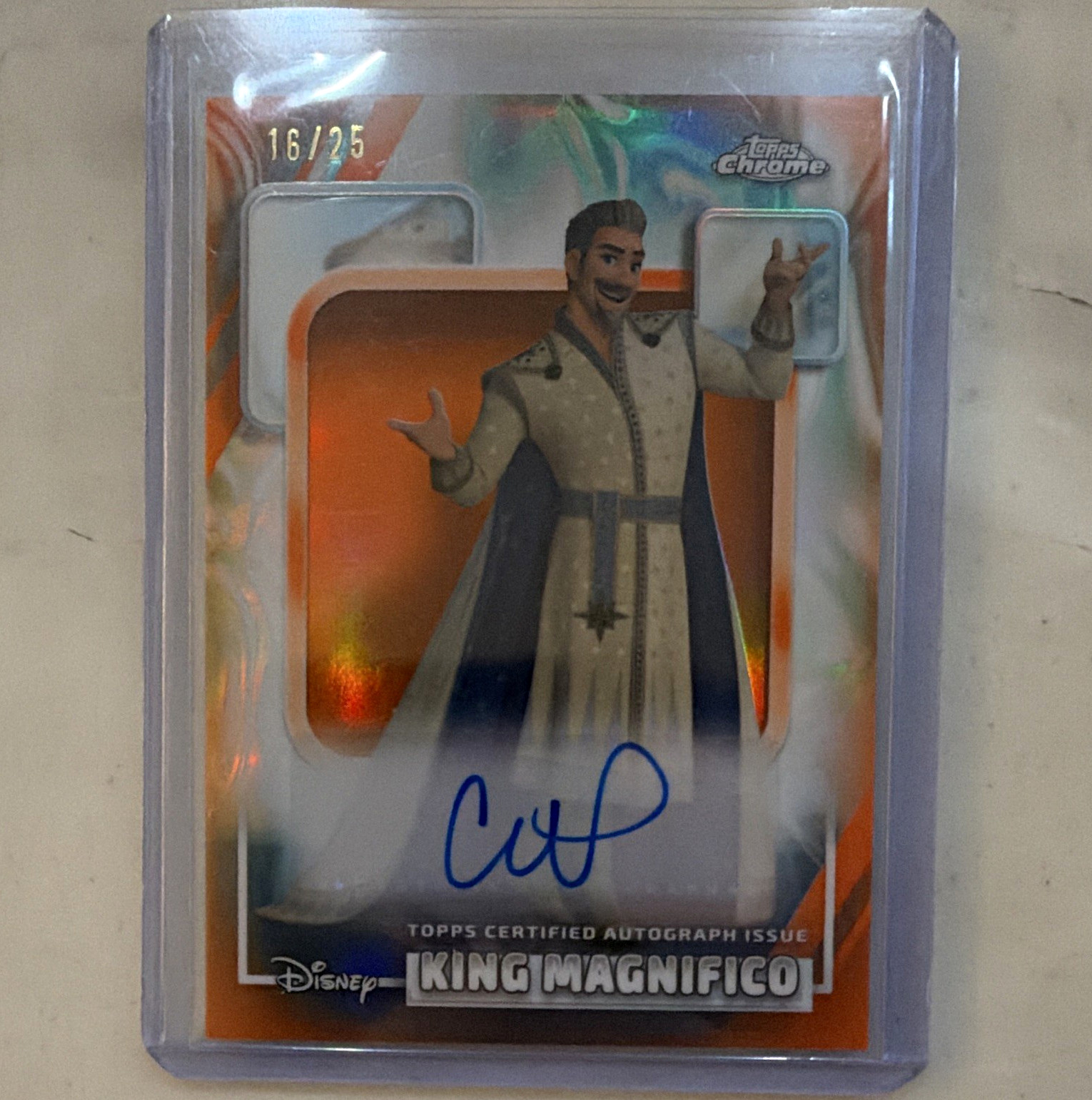 Topps 2026 Disney Chrome King Magnifico Chris Pine Auto AA-CPI 16/25