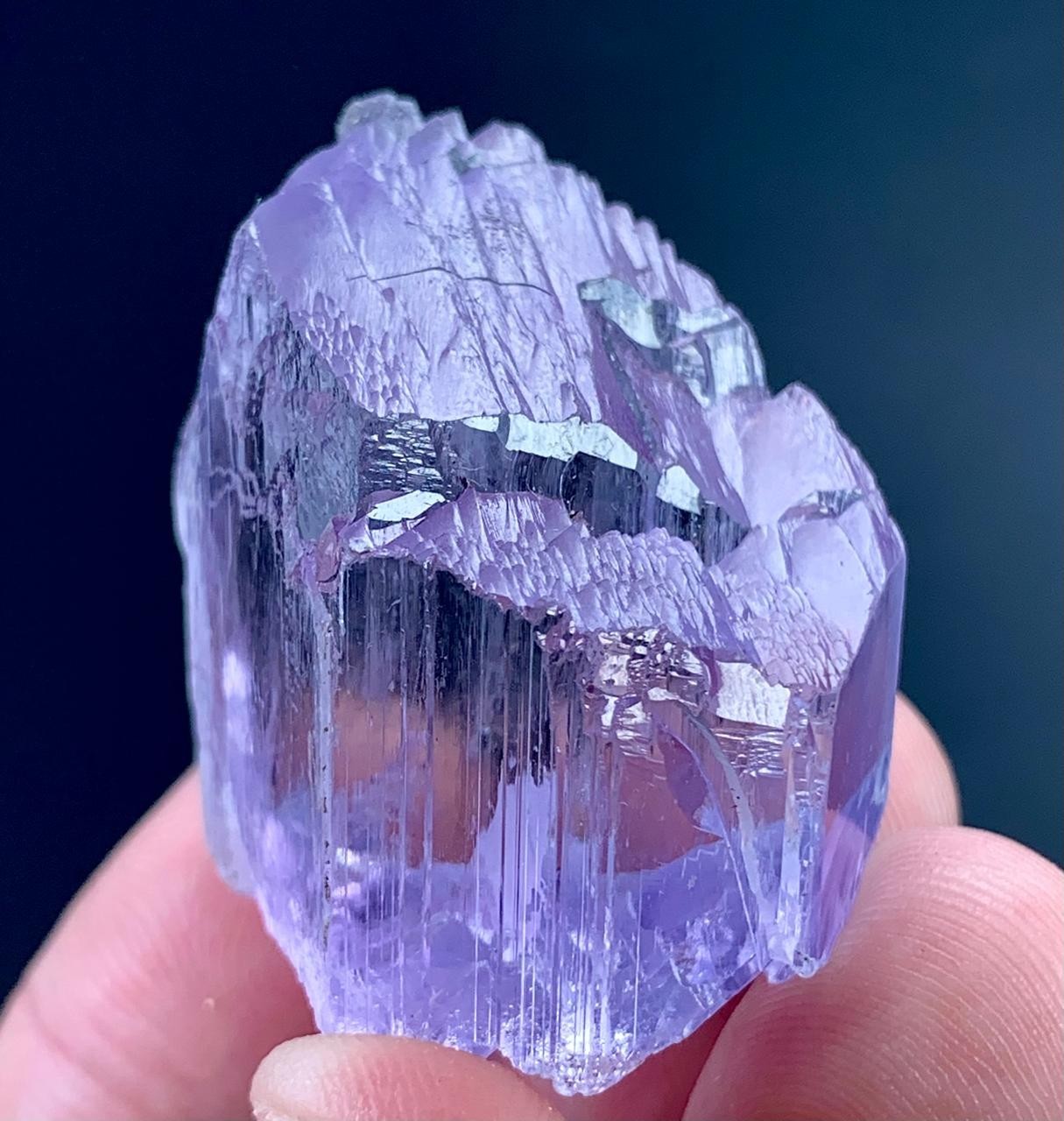165 Carat Natural Purple Etched kunzite Crystal Specimen From Afghanistan