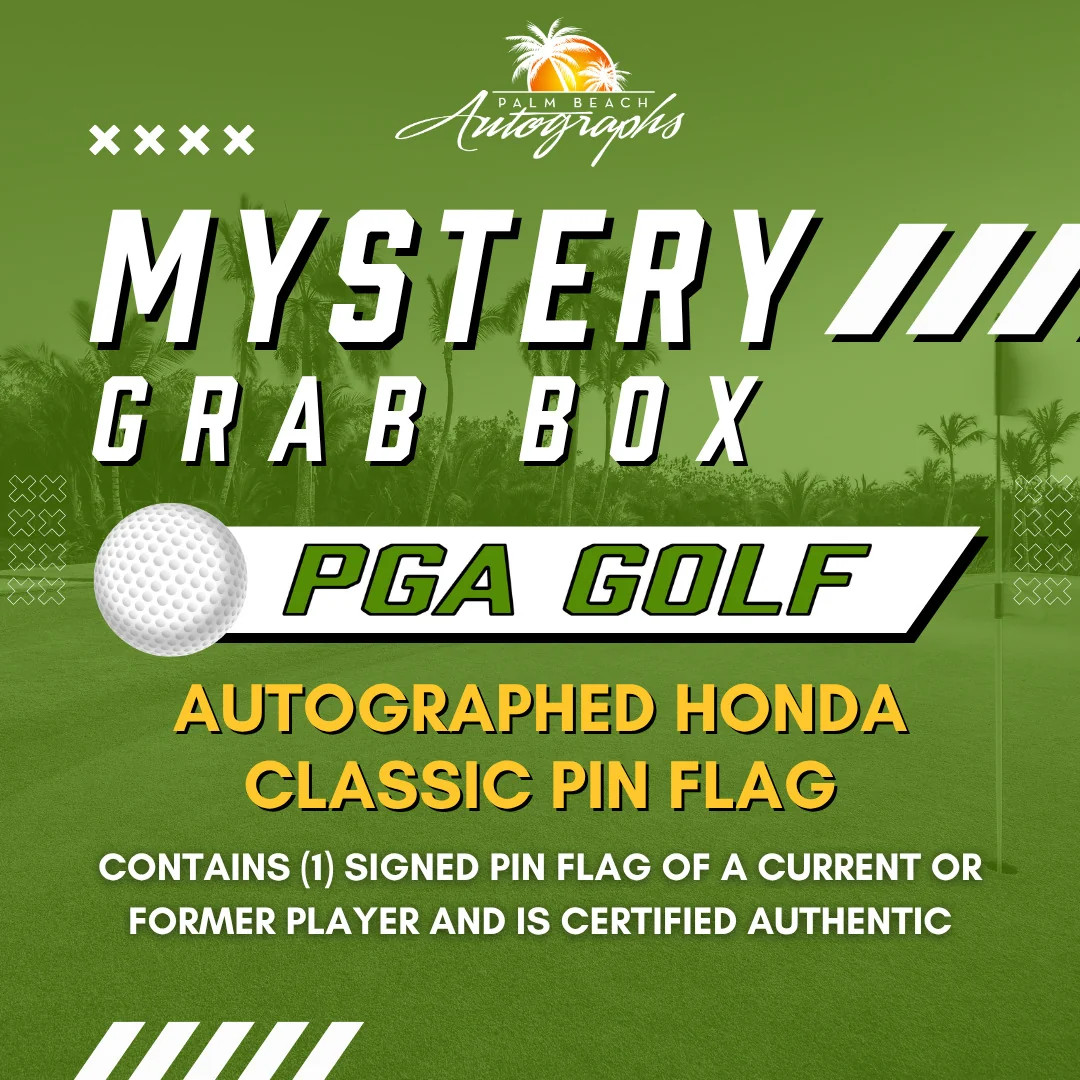 Mystery Grab Box - Honda Classic Winner Autographed Pin Flag