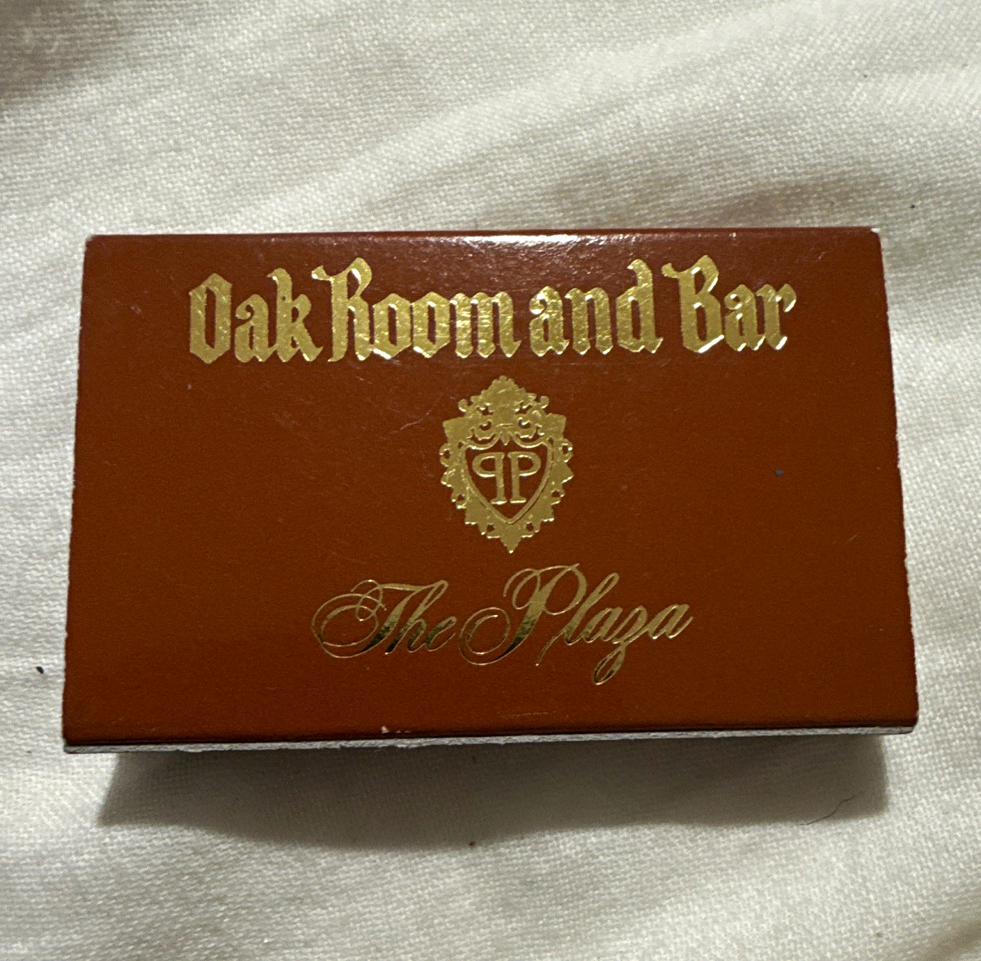 The Plaza Oak Room & Bar Matchbox NYC 768 Fifth Avenue New York City The Plaza Oak Room & Bar Matchbox NYC 768 Fifth Avenue New York City