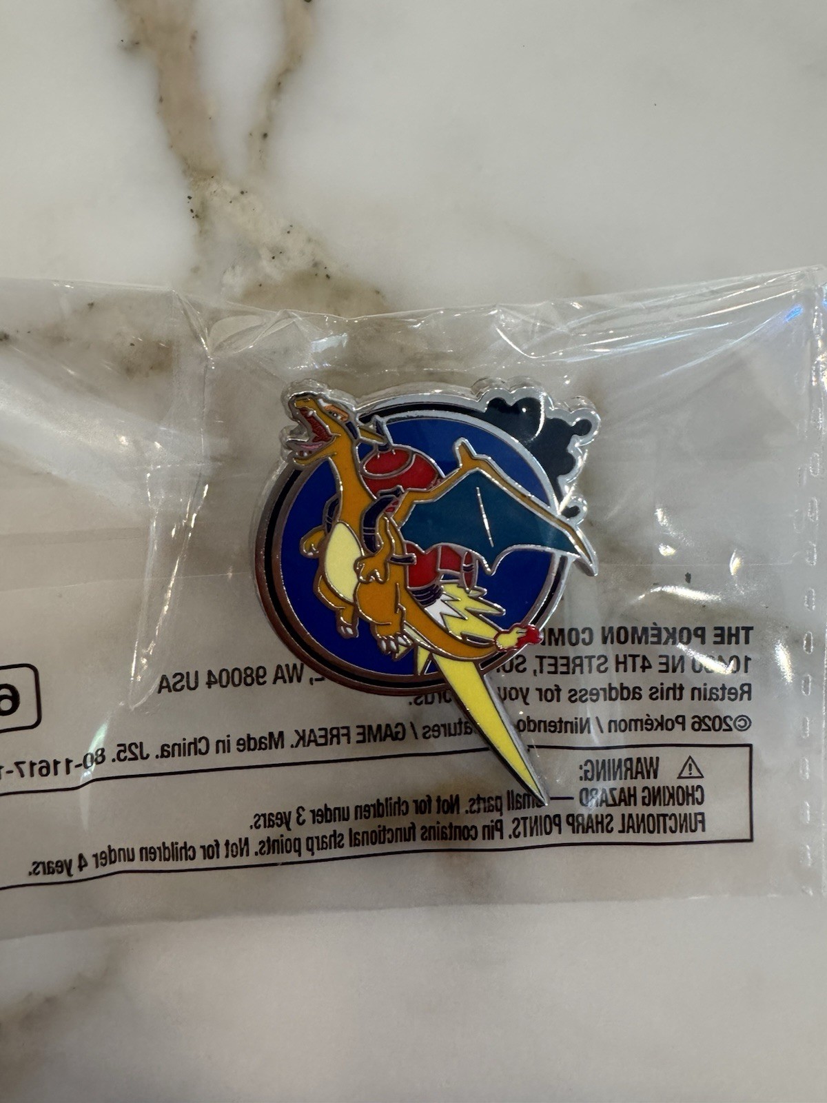 2026 Pokemon XP World championships Pin Rally Charizard Pin