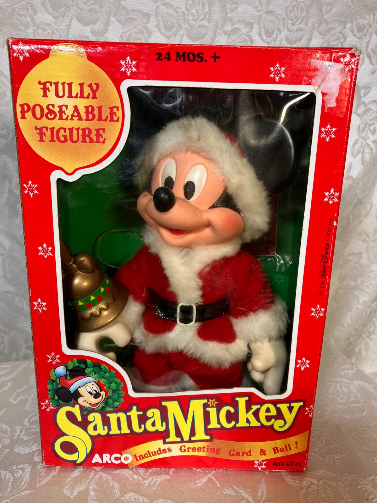 Vintage Mattel Arco Disney’s Christmas Santa Mickey Fully Poseable ~complete Vintage Mattel Arco Disney’s Christmas Santa Mickey Fully Poseable ~complete