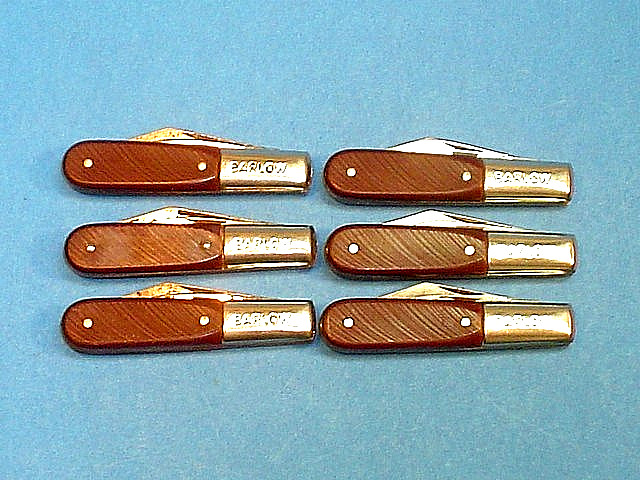 SIX VINTAGE IMPERIAL IRELAND BARLOW POCKET KNIVES