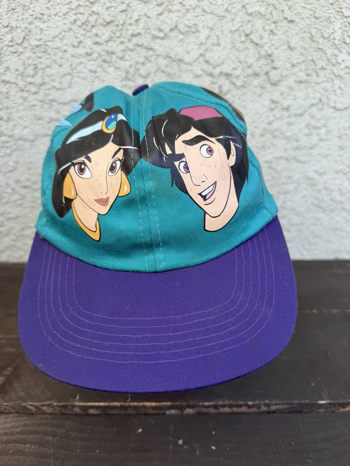 Vintage 1990s Disney's Aladdin Jasmine Genie Painters Hat Cotton Fresh Caps Rare Vintage 1990s Disney's Aladdin Jasmine Genie Painters Hat Cotton Fresh Caps Rare