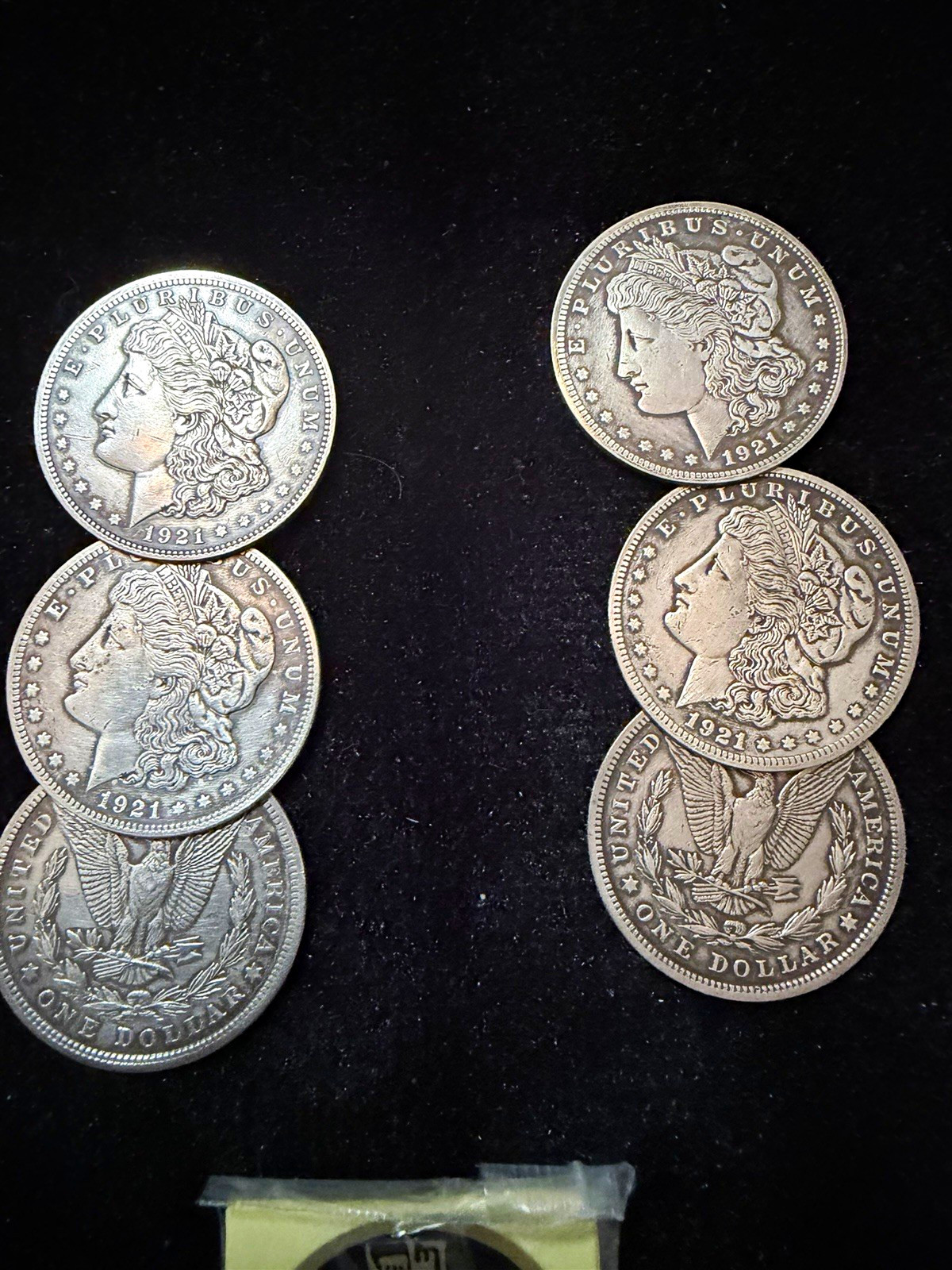Magic Trick - Silver Real Morgan Dollar Coins 1921