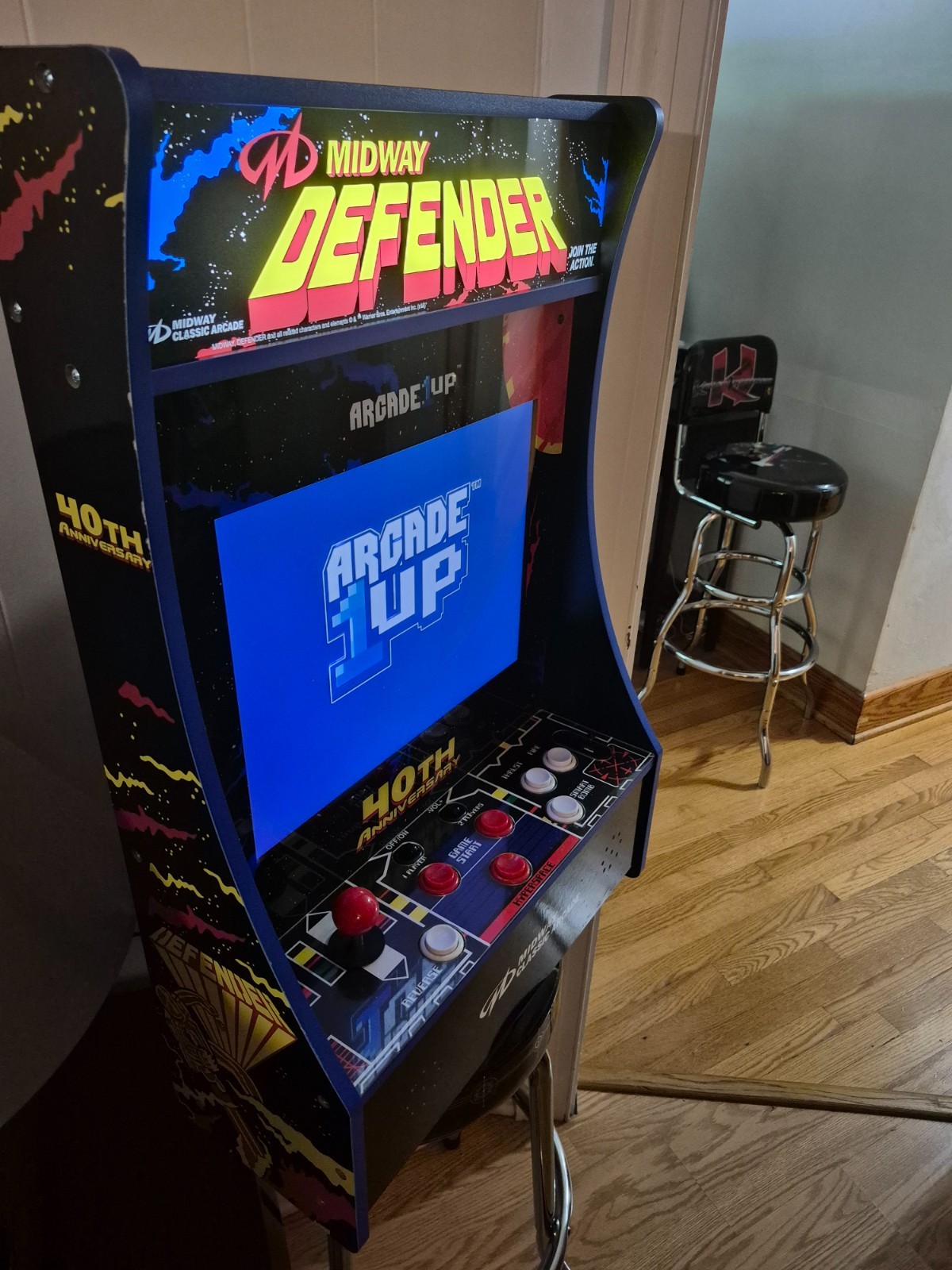 Arcade1up Rare Defender 40th Anniversary PartyCade w/ Lighted Marquee