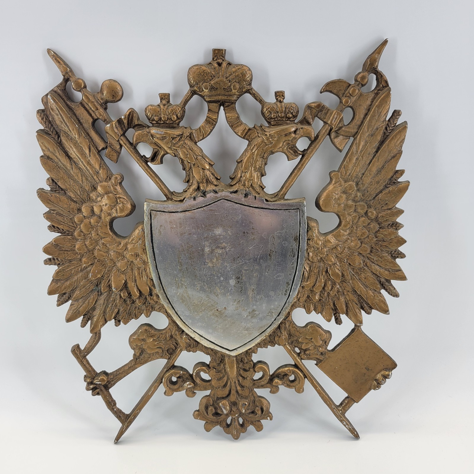 VTG Mid-Century  German-Nordic Heraldry Coat of Arms Wall Plaque Art 16\