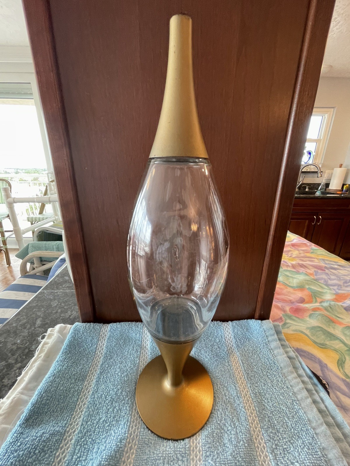 Vintage 1950`s Space Age Whiskey Decanters Atomic Era MCM Art Deco Bottle D-10