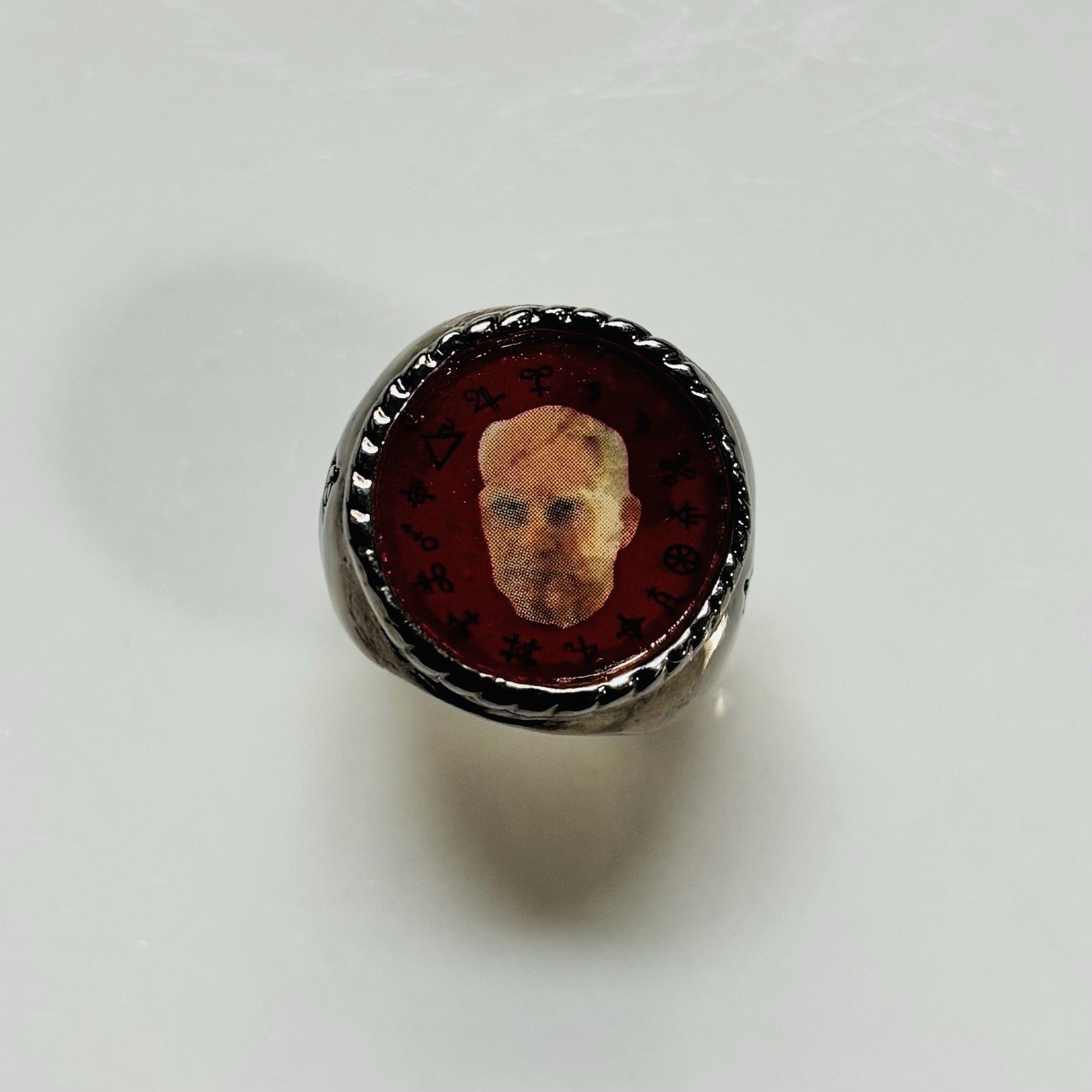 Fraternitas Saturni Cult Leader Ring - Eugen Grosche - Aleister Crowley Fraternitas Saturni Cult Leader Ring - Eugen Grosche - Aleister Crowley