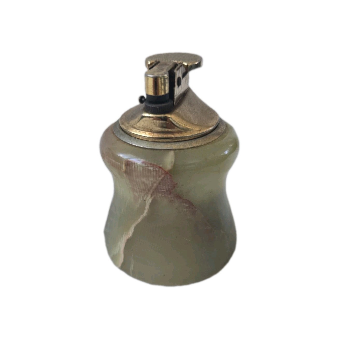 Green Onyx Table Lighter Vintage Mid Century Modern Heavy Green Onyx Table Lighter Vintage Mid Century Modern Heavy