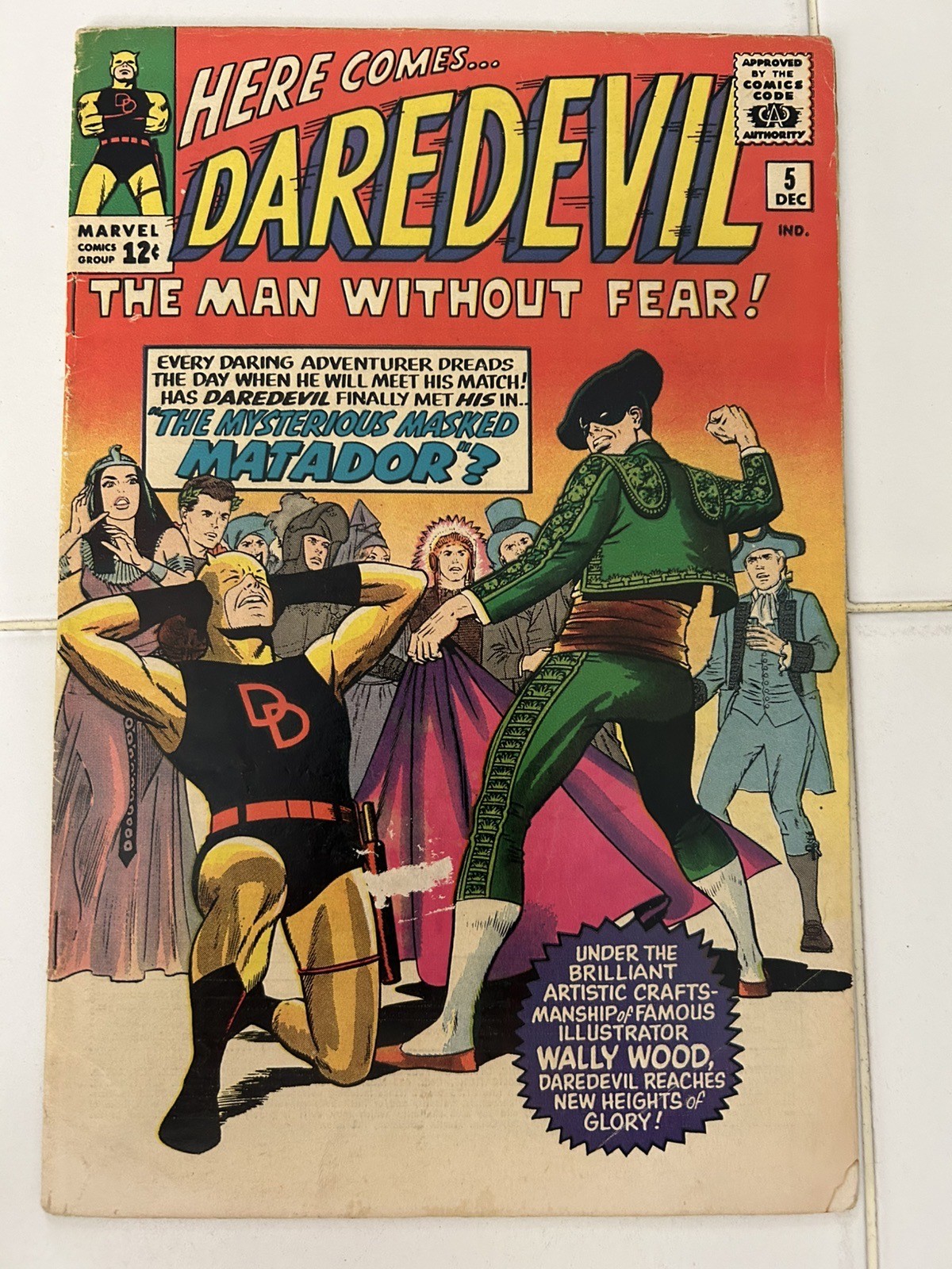 Silver age Daredevil #5 (Marvel, 1964) Chest Emblem Redesign, 1st Matador 🔥 Silver age Daredevil #5 (Marvel, 1964) Chest Emblem Redesign, 1st Matador 🔥