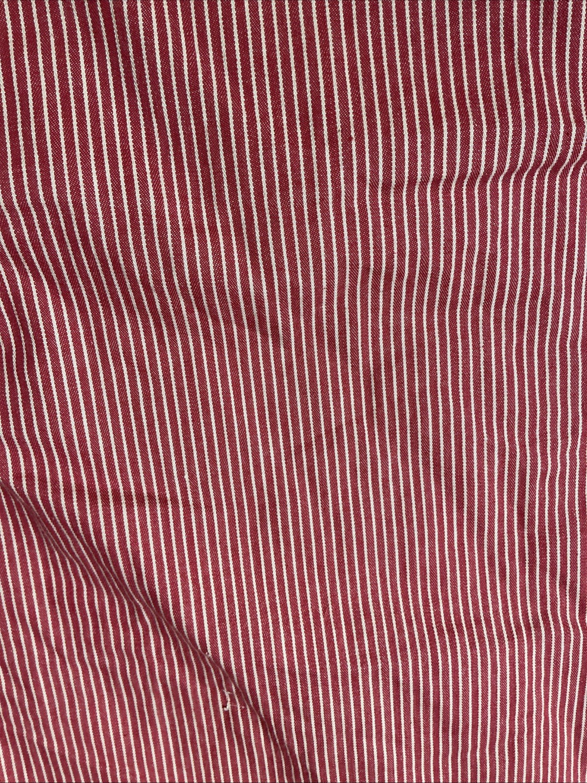 RARE Vintage RALPH LAUREN King Bed Comforter Red White Pinstripe THICK