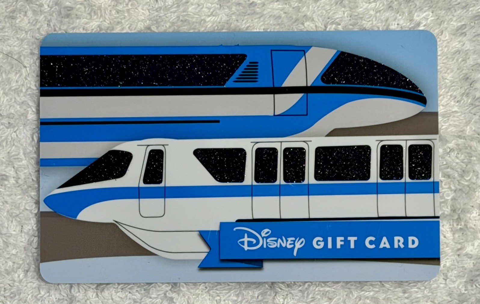 WALT DISNEY gift card. Monorail 