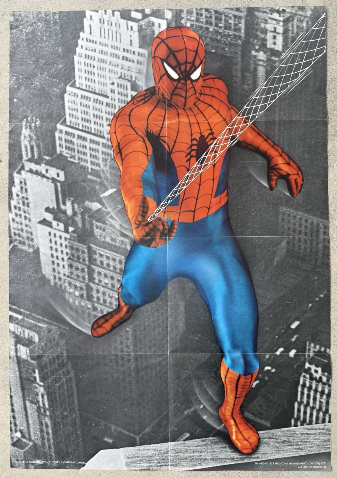 ORIGINAL 1973 MARVEL UK SPIDER-MAN POSTER – SPIDER-MAN COMICS WEEKLY ORIGINAL 1973 MARVEL UK SPIDER-MAN POSTER – SPIDER-MAN COMICS WEEKLY