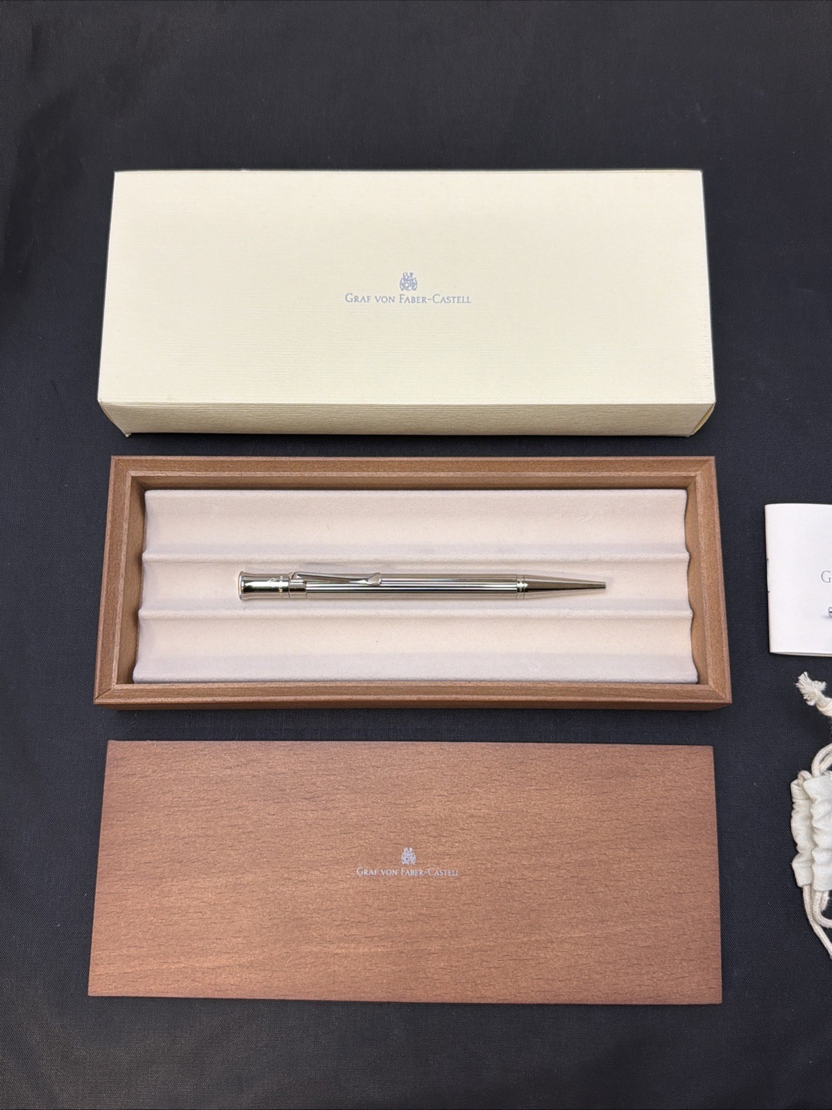 Graf von Faber-Castell Classic Ballpoint Pen – Sterling Silver Graf von Faber-Castell Classic Ballpoint Pen – Sterling Silver