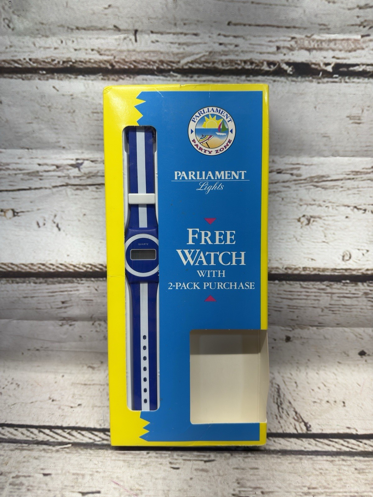 VTG Parliament Lights Cigarettes Party Zone Wrist Watch Advertising NOS - READ VTG Parliament Lights Cigarettes Party Zone Wrist Watch Advertising NOS - READ