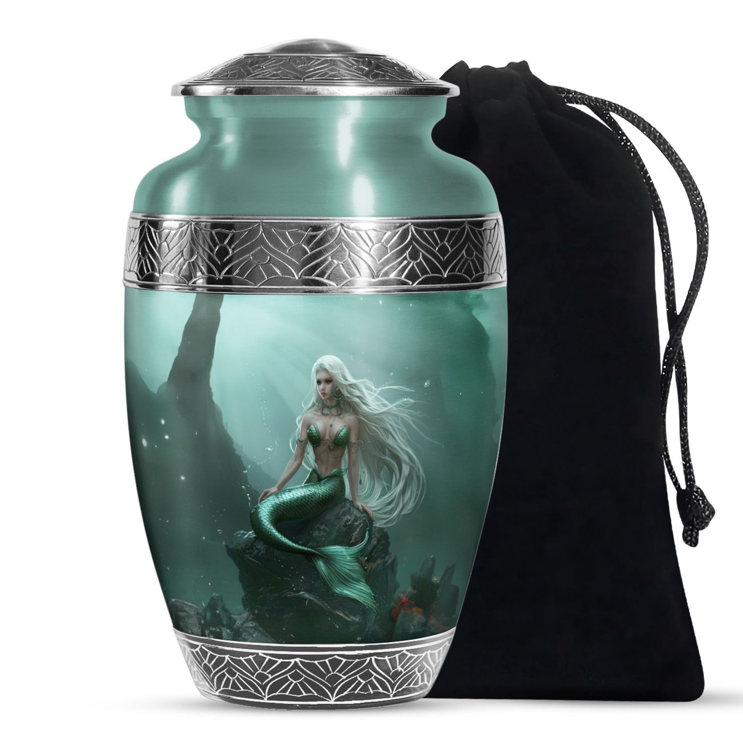 Mermaid Cove Memorial Urns for Human Ashes Adult Women (10 Inch) Mermaid Cove Memorial Urns for Human Ashes Adult Women (10 Inch)