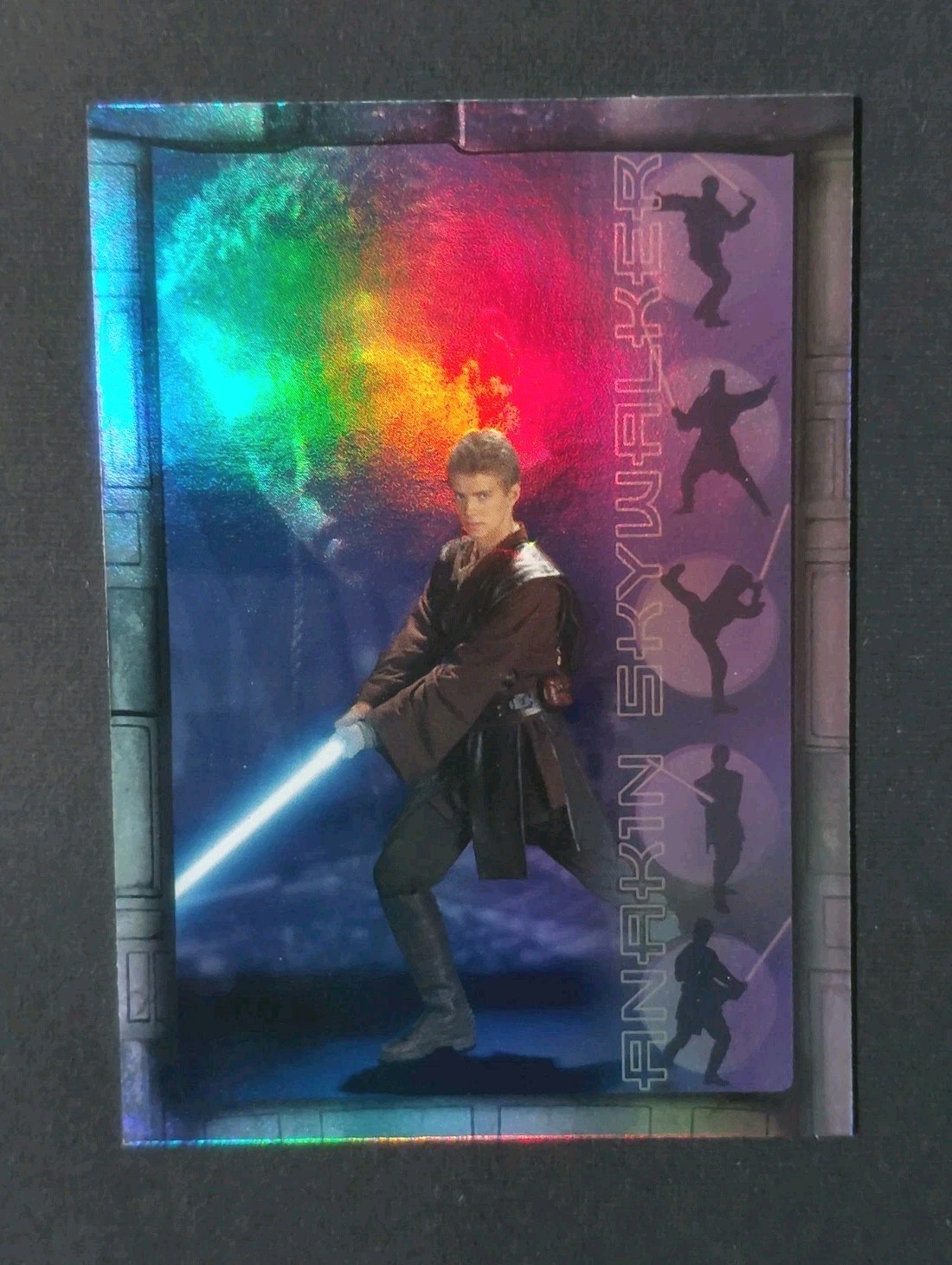 2002 Topps Star Wars Anakin Skywalker Attack of the Clones Prismatic Foil 