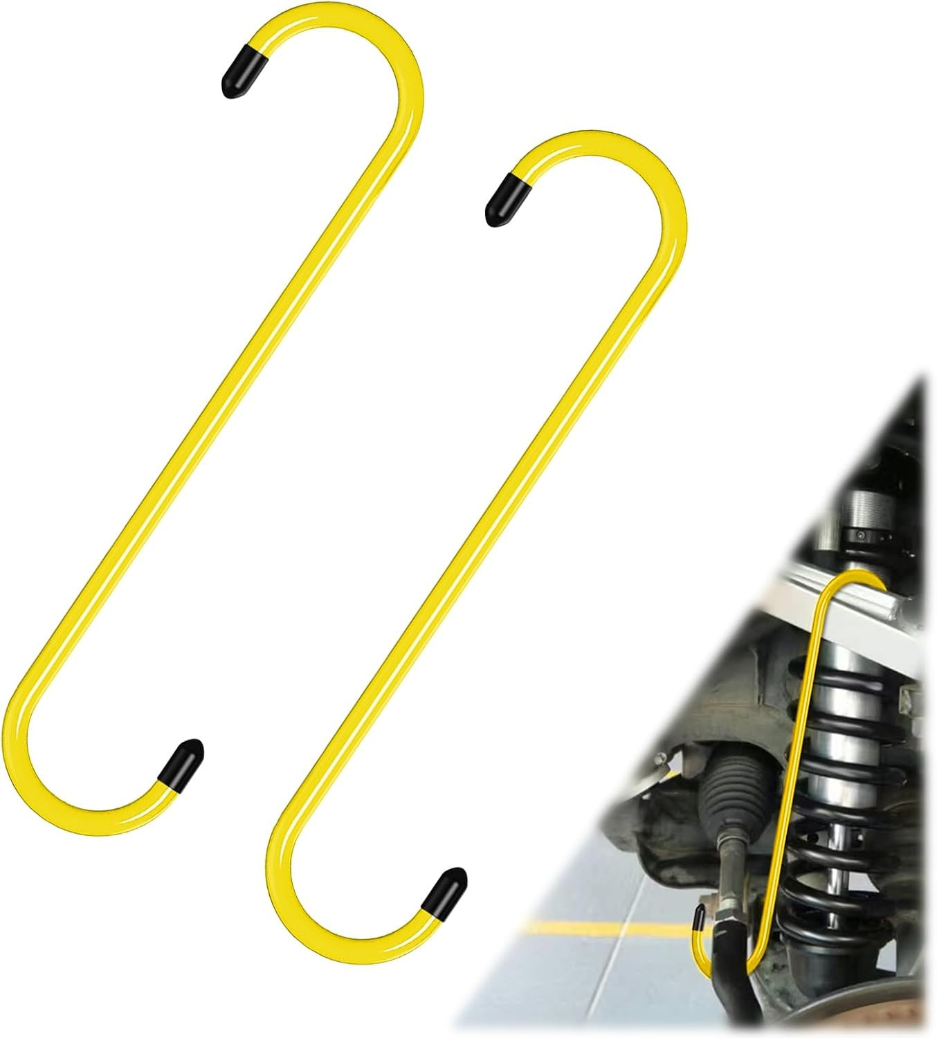 2PCS Brake Caliper Hanger Hook Tool Steel Suspension Brake Repair Support Set 2PCS Brake Caliper Hanger Hook Tool Steel Suspension Brake Repair Support Set