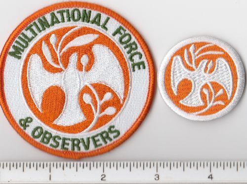 2x M.F.O. PATCHES - MULTINATIONAL FORCE & OBSERVERS SINAI SHOULDER & BERET