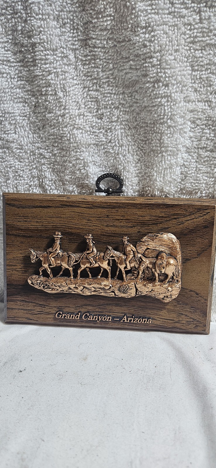 Vintage Grand Canyon Arizona Mule Train Wood Wall Plaque Souvenir Vintage Grand Canyon Arizona Mule Train Wood Wall Plaque Souvenir
