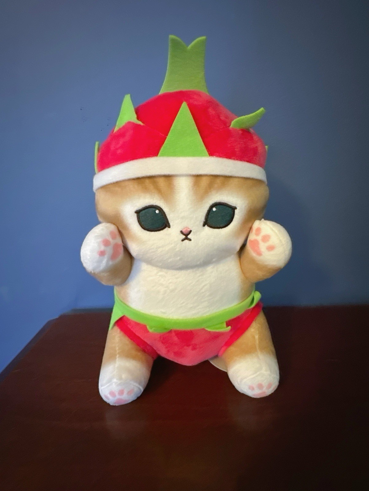 Mofusand Dragon Fruits Meow Cat 12.6” Plush NEW NWT Round1 Mofusand Dragon Fruits Meow Cat 12.6” Plush NEW NWT Round1