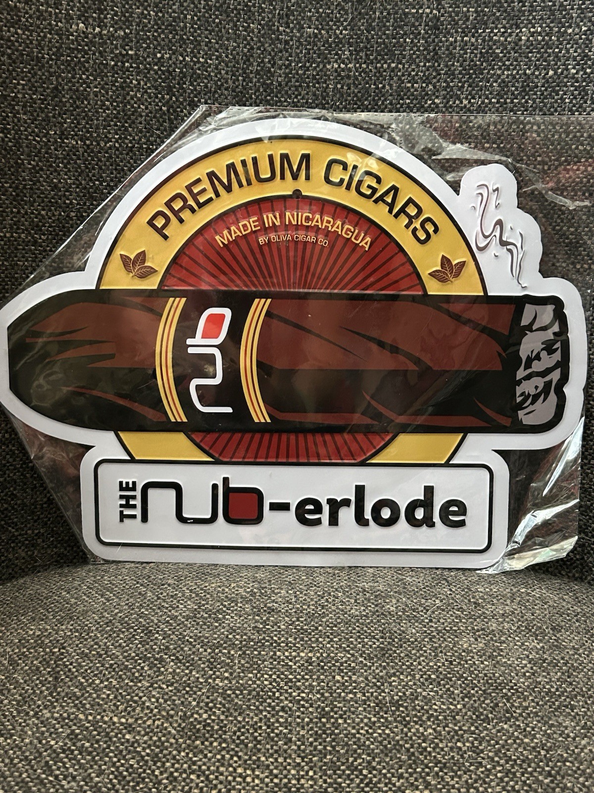 Nub by Olivia “Nub-erlode” Die-cut Metal Cigar Sign New Man Cave Decor Nub by Olivia “Nub-erlode” Die-cut Metal Cigar Sign New Man Cave Decor