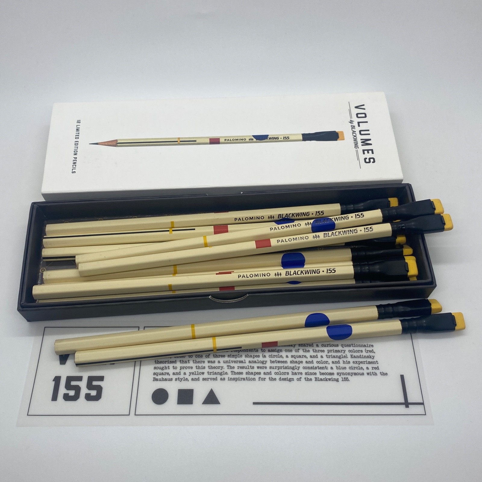 Ltd Edition Blackwing Pencil-Bauhaus Wassily Kandinsky Tribute-Vol 155 SINGLE