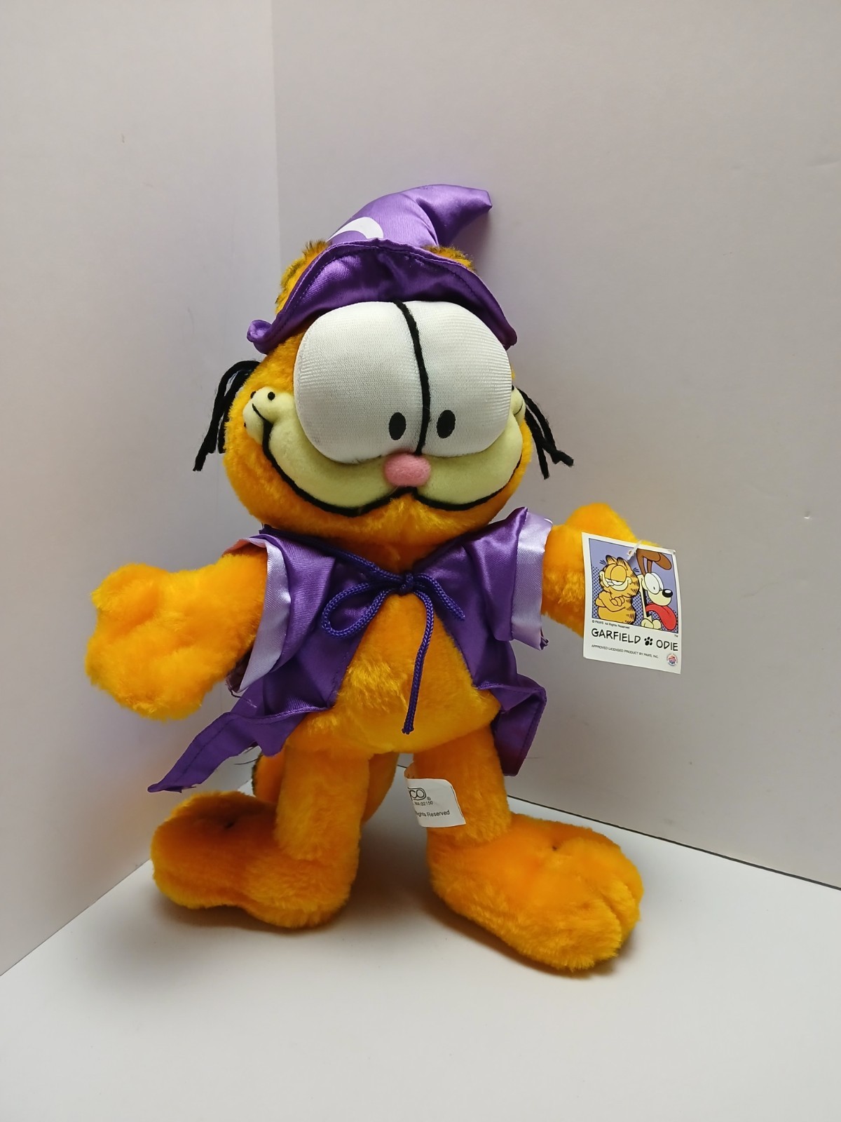 Vtg Nanco Garfield Wizard Plush Purple Robe Hat Halloween PAWS NWT Vtg Nanco Garfield Wizard Plush Purple Robe Hat Halloween PAWS NWT