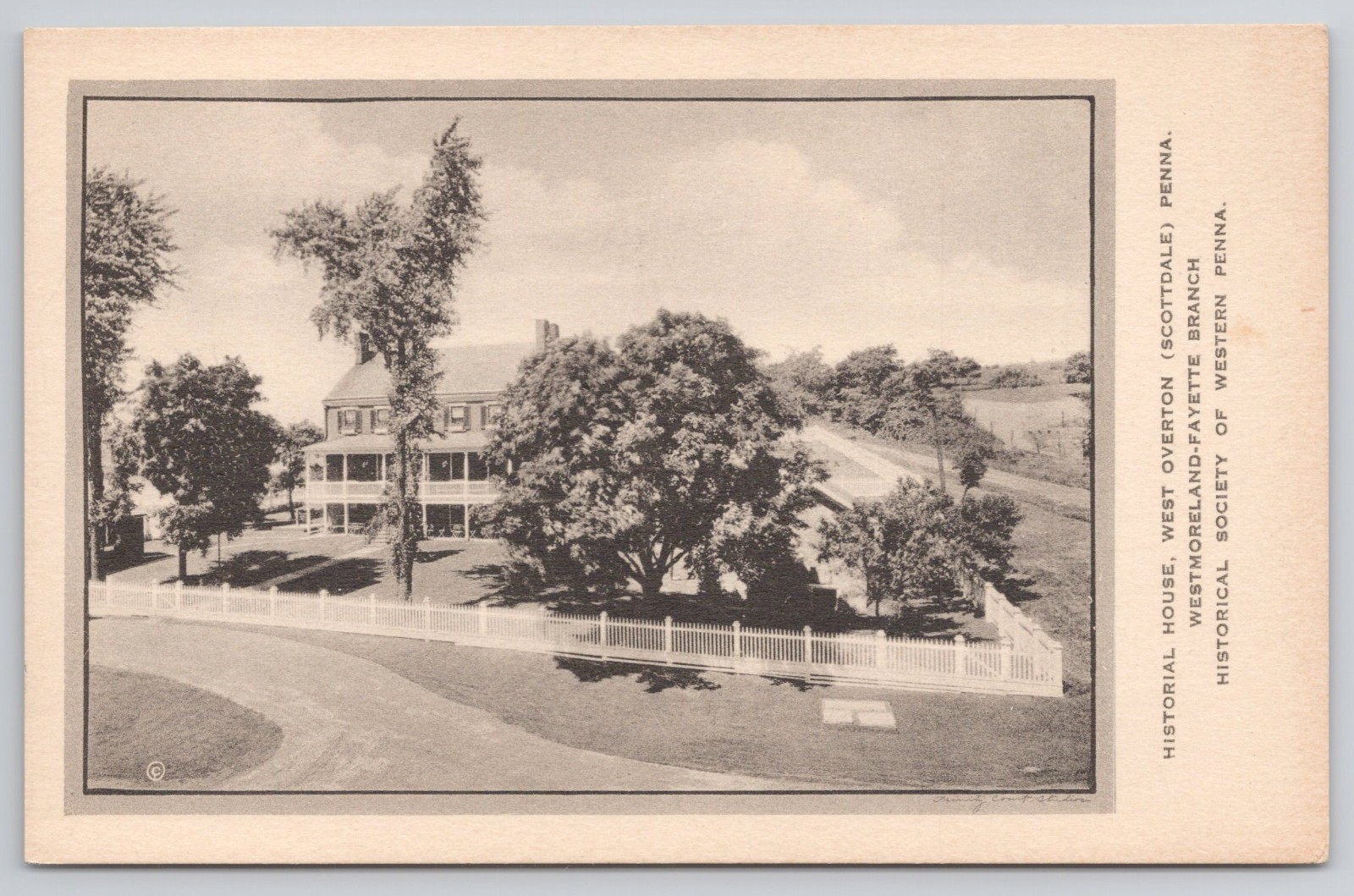 Scottdale PA Historical House West Overton Westmoreland Fayette Postcard Scottdale PA Historical House West Overton Westmoreland Fayette Postcard