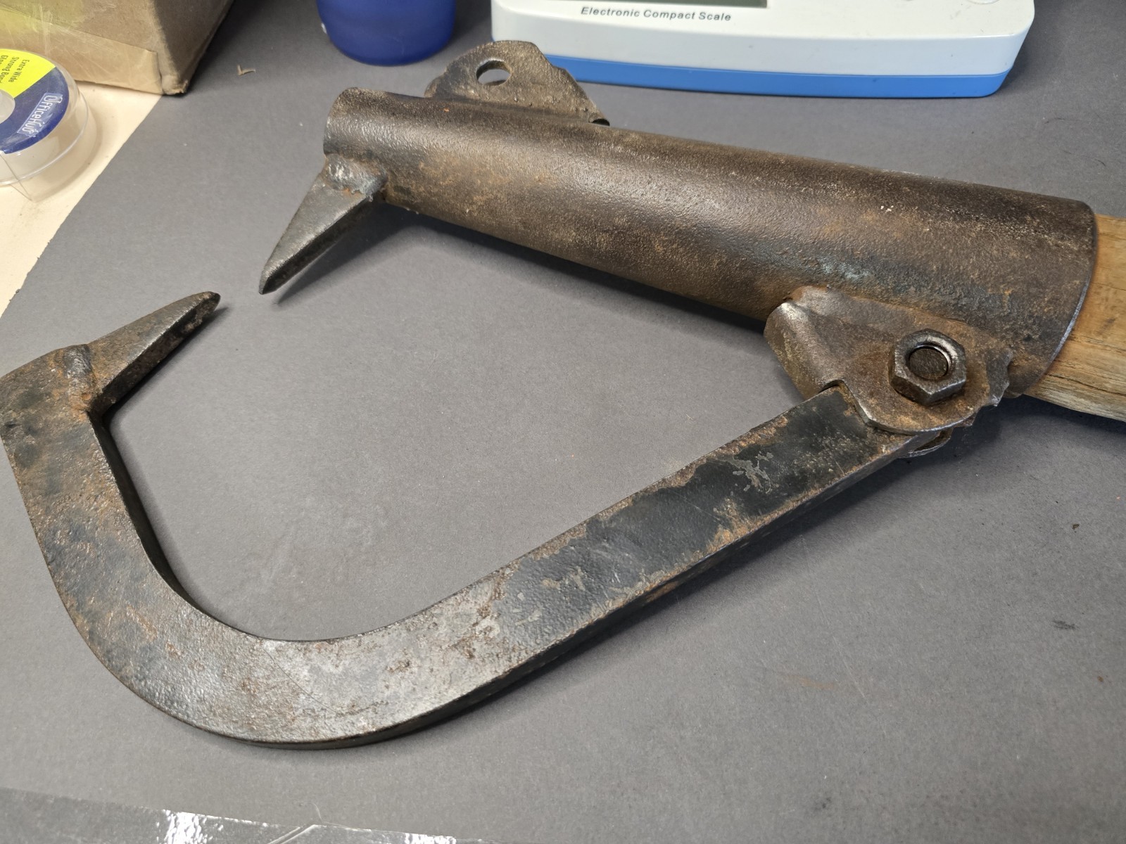 Antique Vintage Can't Hook Log Roller Peavey