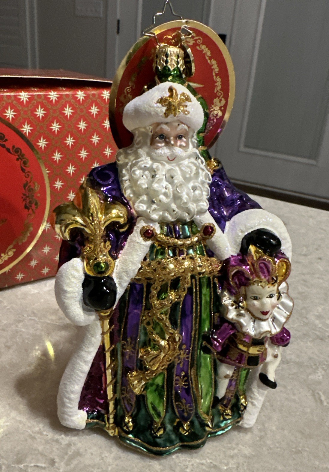Christopher Radko Master of the Mardi Gras Claus Christopher Radko Master of the Mardi Gras Claus