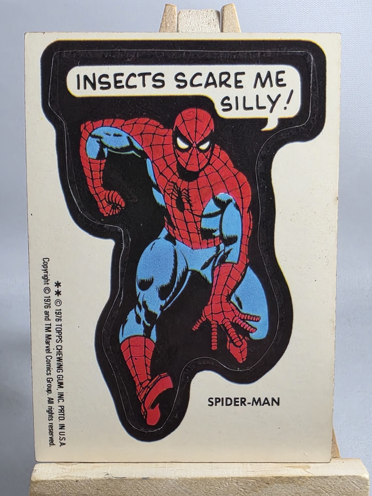 Vintage 1976 Topps Marvel Comic Book Heroes Stickers Spider-Man 2 Asterisks Vintage 1976 Topps Marvel Comic Book Heroes Stickers Spider-Man 2 Asterisks