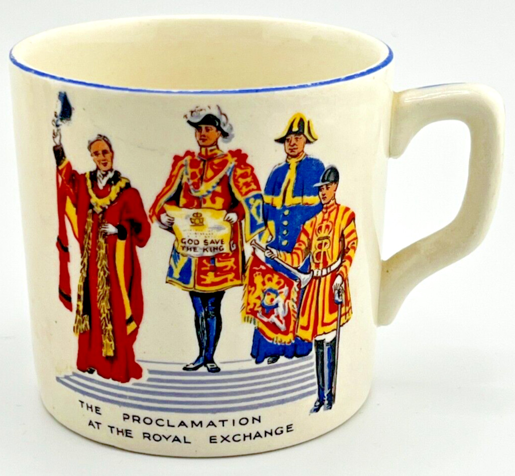 PROCLAMATION AT THE ROYAL EXCHANGE CORONATION MUG