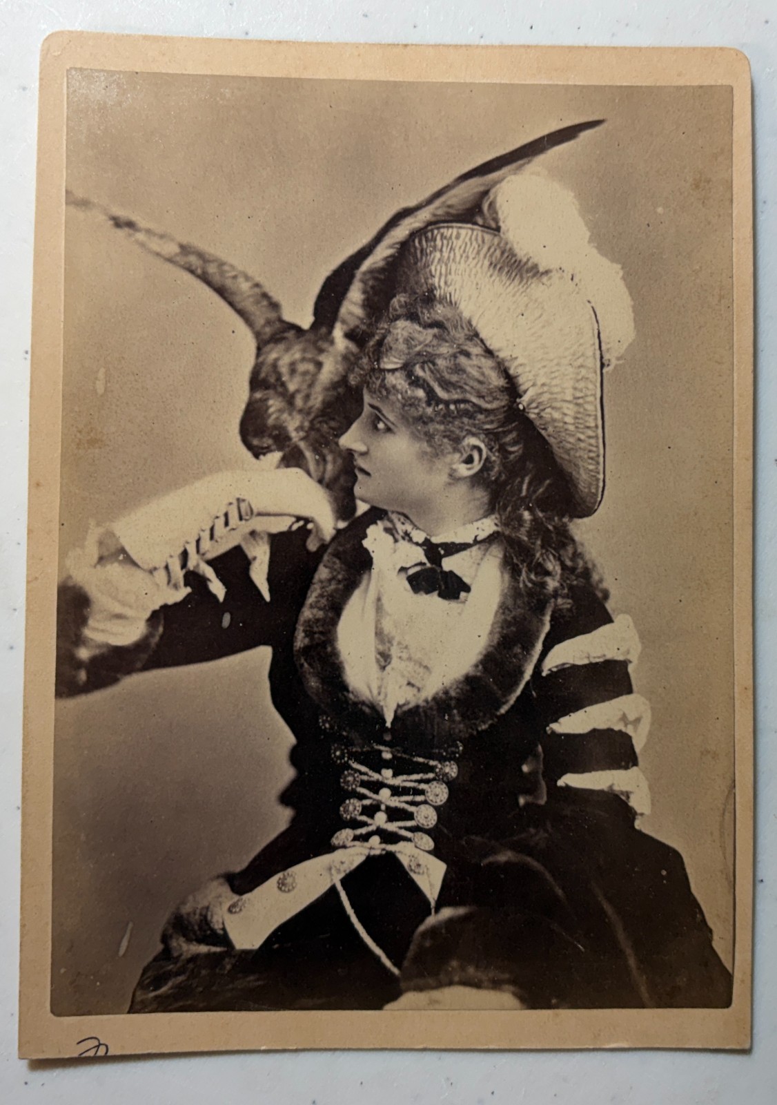 Two Antique Cabinet Card Photographs Mary Anderson Victorian Actress Mora NY Two Antique Cabinet Card Photographs Mary Anderson Victorian Actress Mora NY