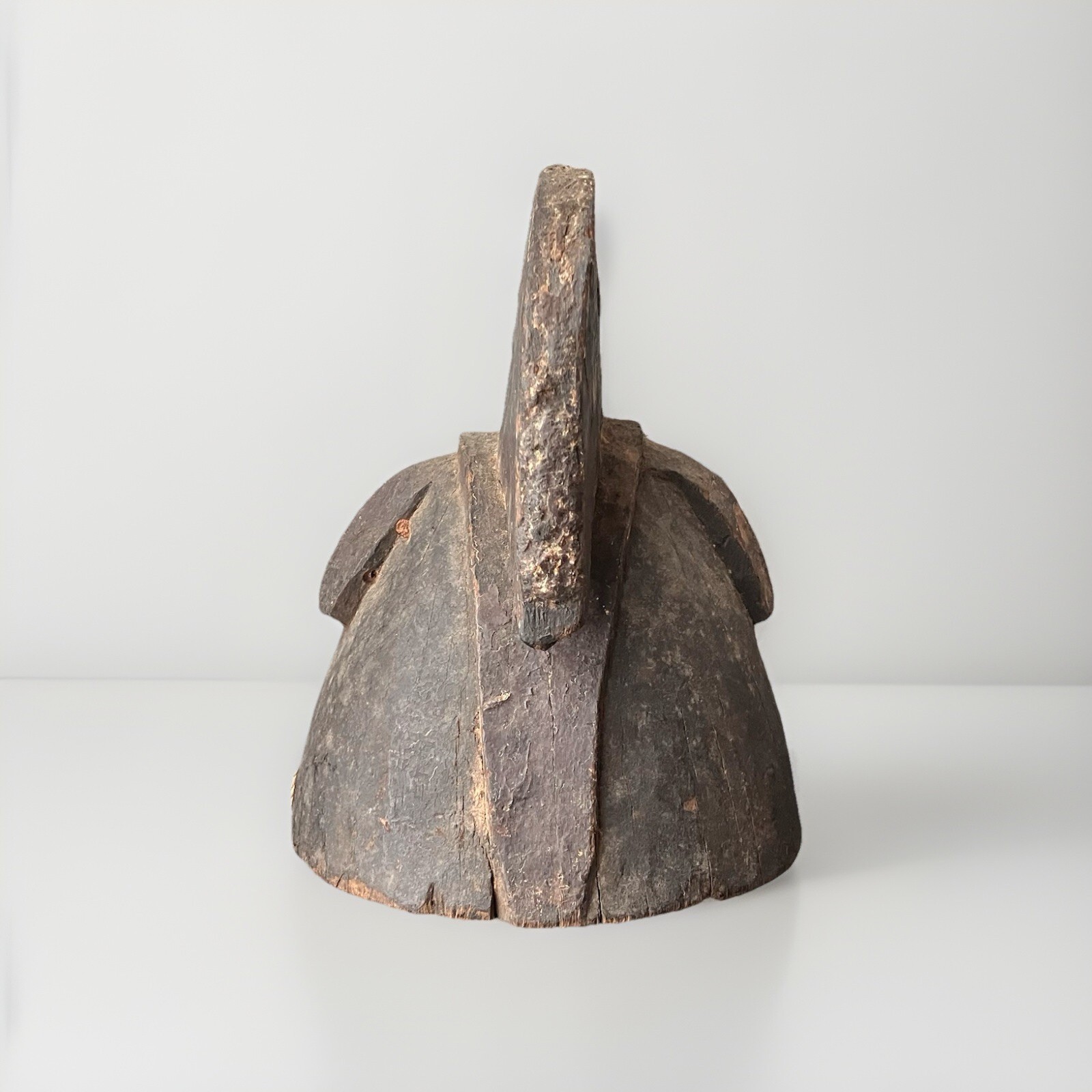 VTG Old Nigerian Yoruba Gelede Wooden Carved Helmet