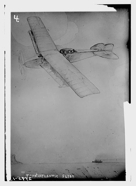 Photo:Transatlantic Flyer Airplane Aviation Ship 1910s