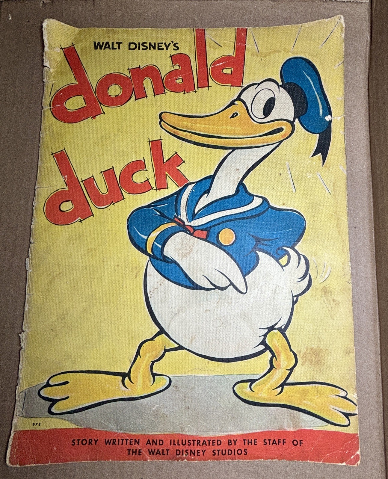 1935 Walt Disney Donald Duck's First Ever Book Whitman #978 Early Disney Rare 1935 Walt Disney Donald Duck's First Ever Book Whitman #978 Early Disney Rare