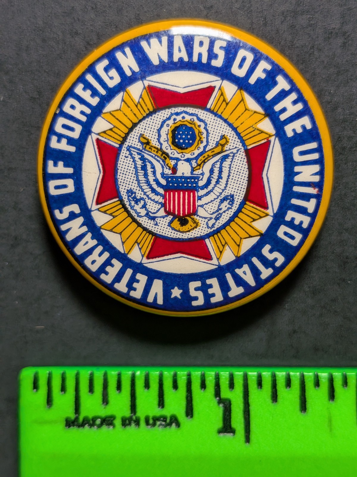 Vintage 1930s Veterans of Foreign Wars Pinback Pin Vintage 1930s Veterans of Foreign Wars Pinback Pin