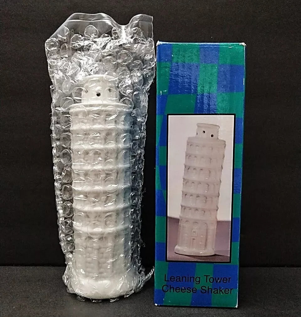 Leaning Tower of Pisa Vintage Parmesan Cheese Shaker by Imagination in Action