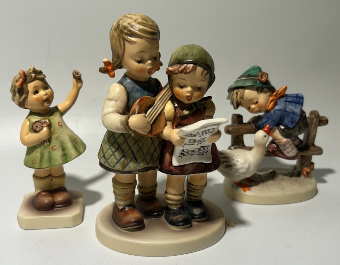 VTG Lot of 3 Hummel Goebel Germany Ceramic Figurines 195 336 793 MINT Condition VTG Lot of 3 Hummel Goebel Germany Ceramic Figurines 195 336 793 MINT Condition
