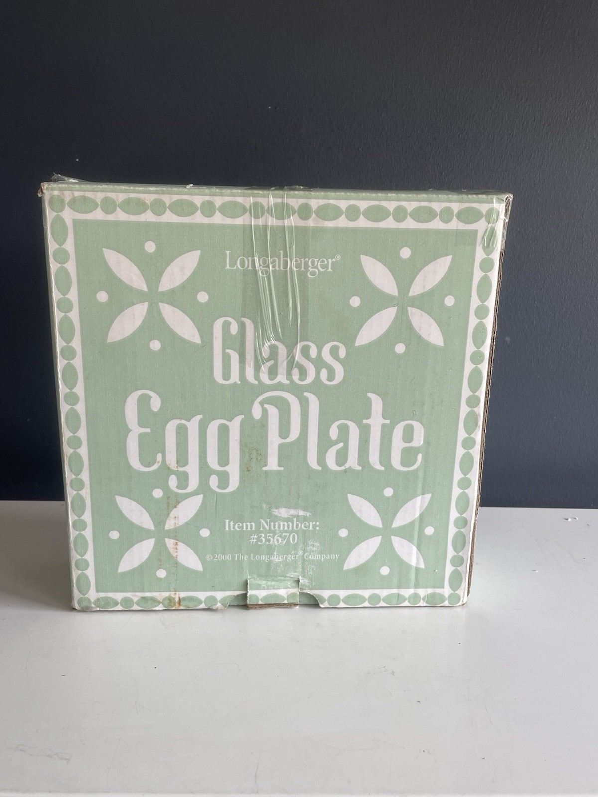 NIB Longaberger Glass Egg Plate NIB Longaberger Glass Egg Plate