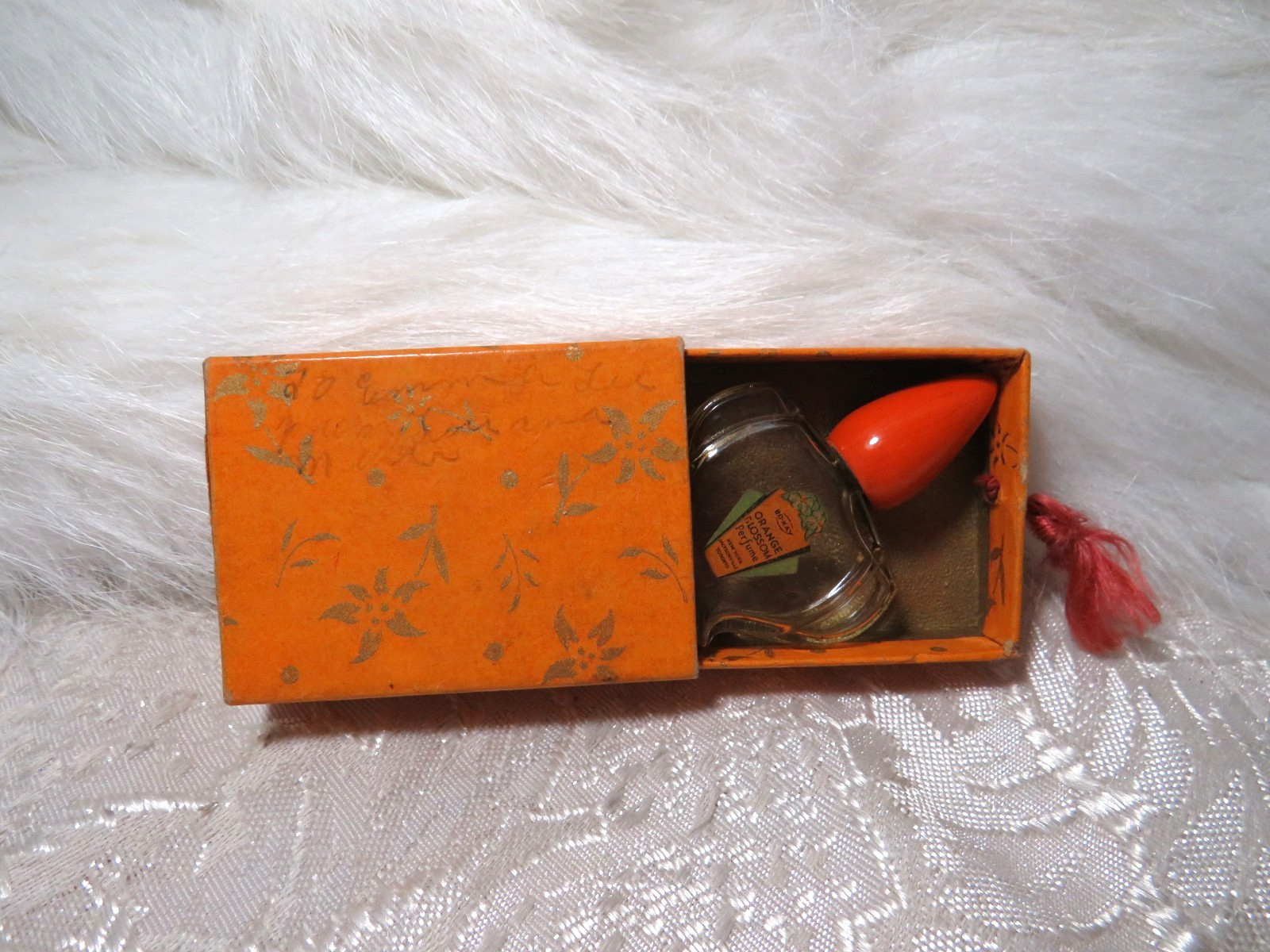 VINTAGE BO-KAY ORANGE BLOSSOM MINI PERFUME BOTTLE 1930-1950s FLORIDA SOUVENIR VINTAGE BO-KAY ORANGE BLOSSOM MINI PERFUME BOTTLE 1930-1950s FLORIDA SOUVENIR