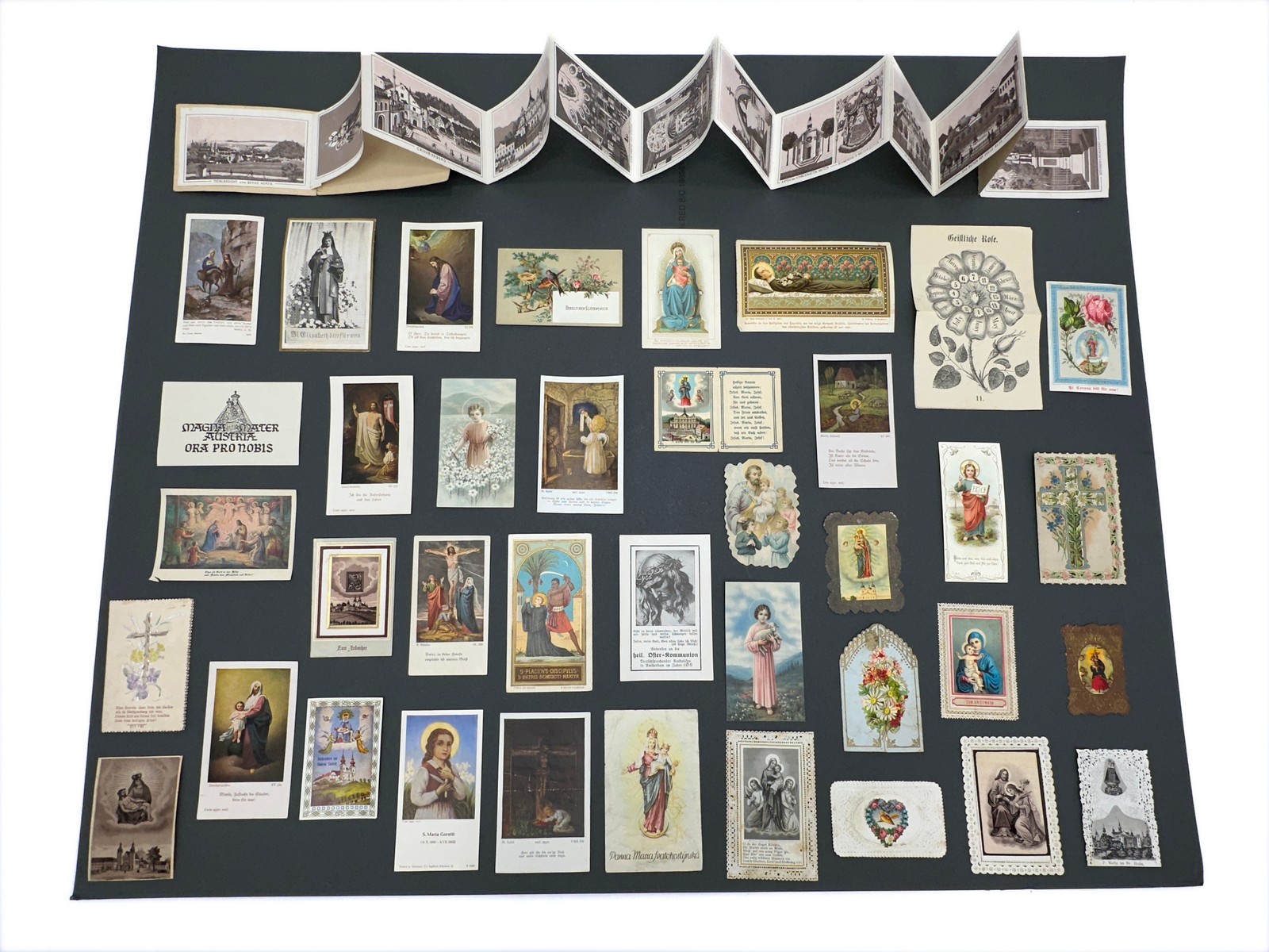 Antique Catholic Holy Card Lot 39pc German Czech c1880-1930 Lace Gilt Collection Antique Catholic Holy Card Lot 39pc German Czech c1880-1930 Lace Gilt Collection