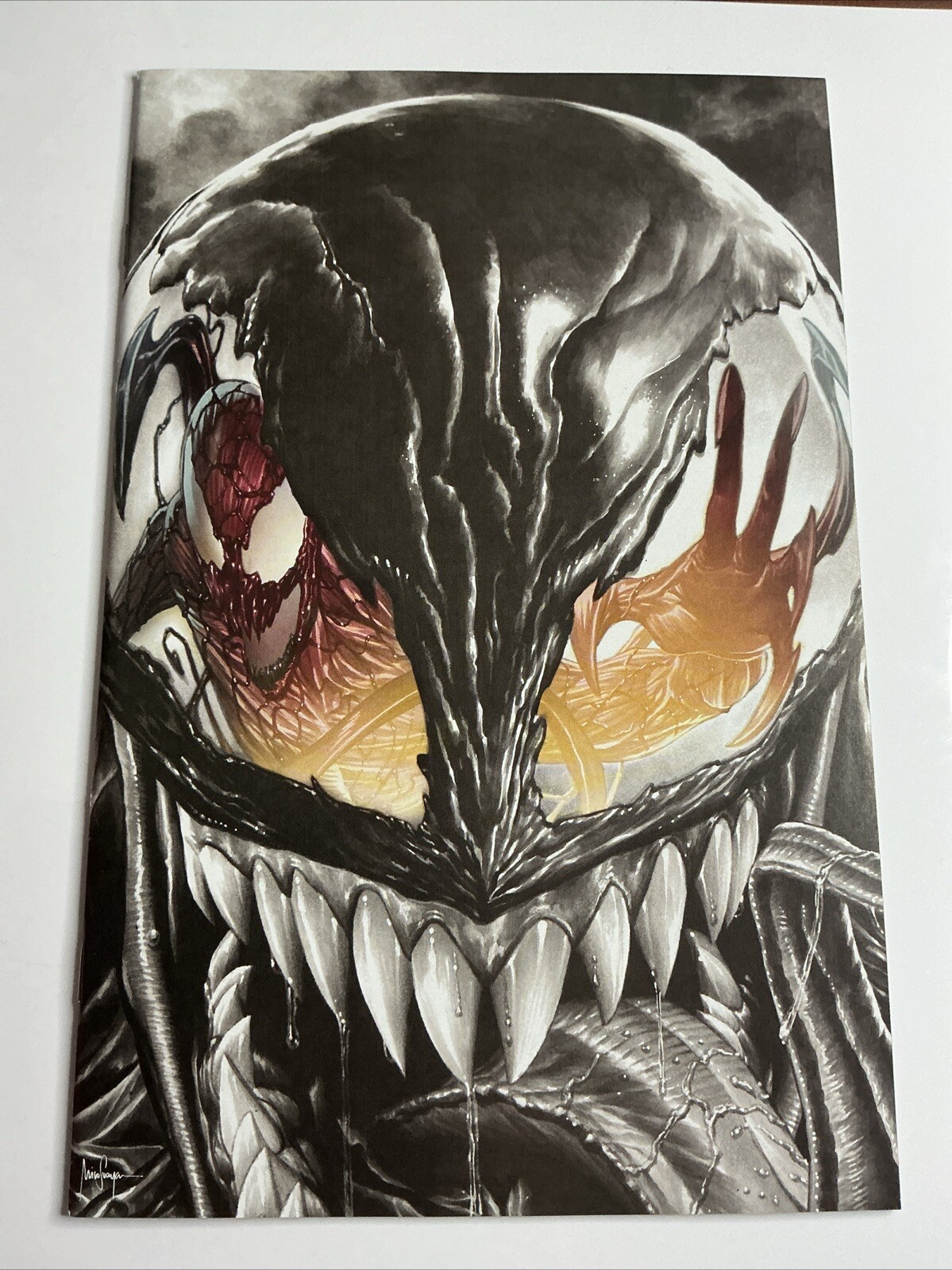 Carnage: Black White & Blood #1 2021 9.4 NM Marvel Suayan Virgin Variant Cover Carnage: Black White & Blood #1 2021 9.4 NM Marvel Suayan Virgin Variant Cover