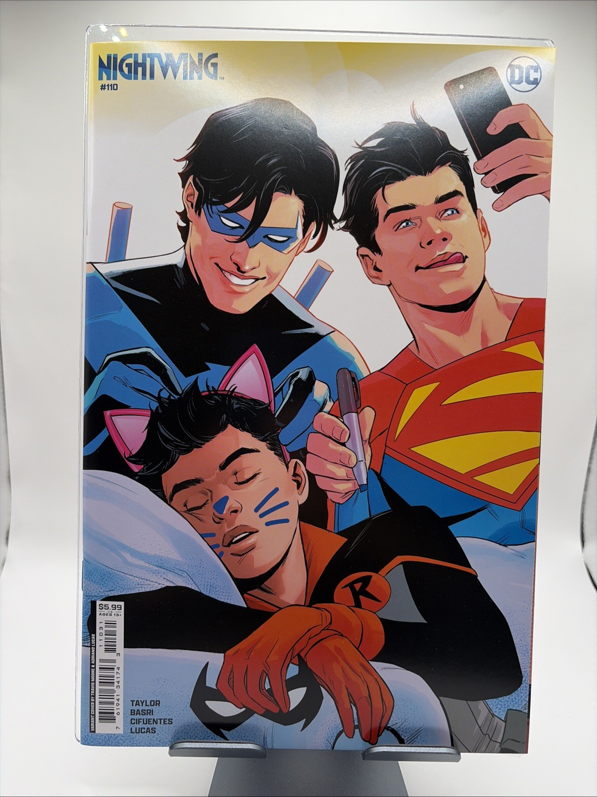Nightwing #110 Tim Moore Variant Cover Superman Damian Waynes DC Comics 2024 NM Nightwing #110 Tim Moore Variant Cover Superman Damian Waynes DC Comics 2024 NM