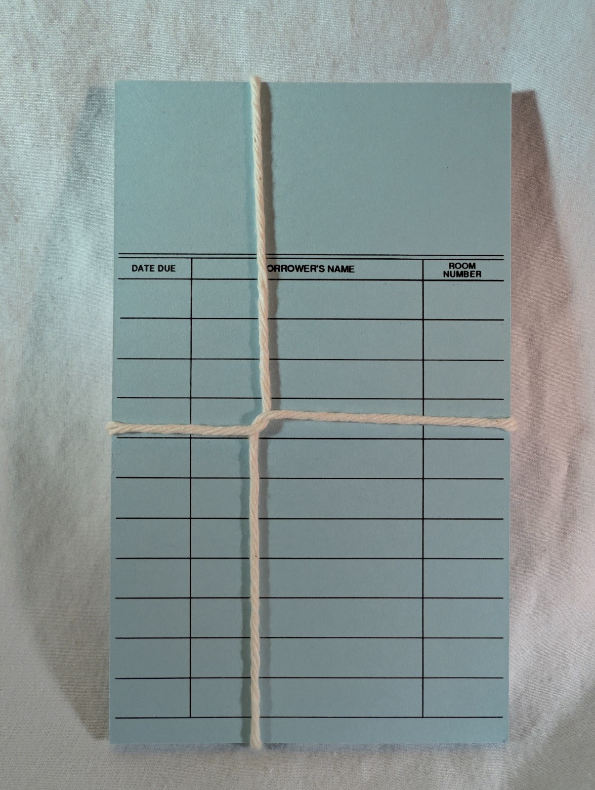Vintage Library Checkout Cards Blue Due Date Cards Lot of 25 Unused
