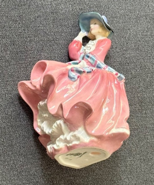 Vintage Royal Doulton Top O' The Hill Pink Bone China Figurine