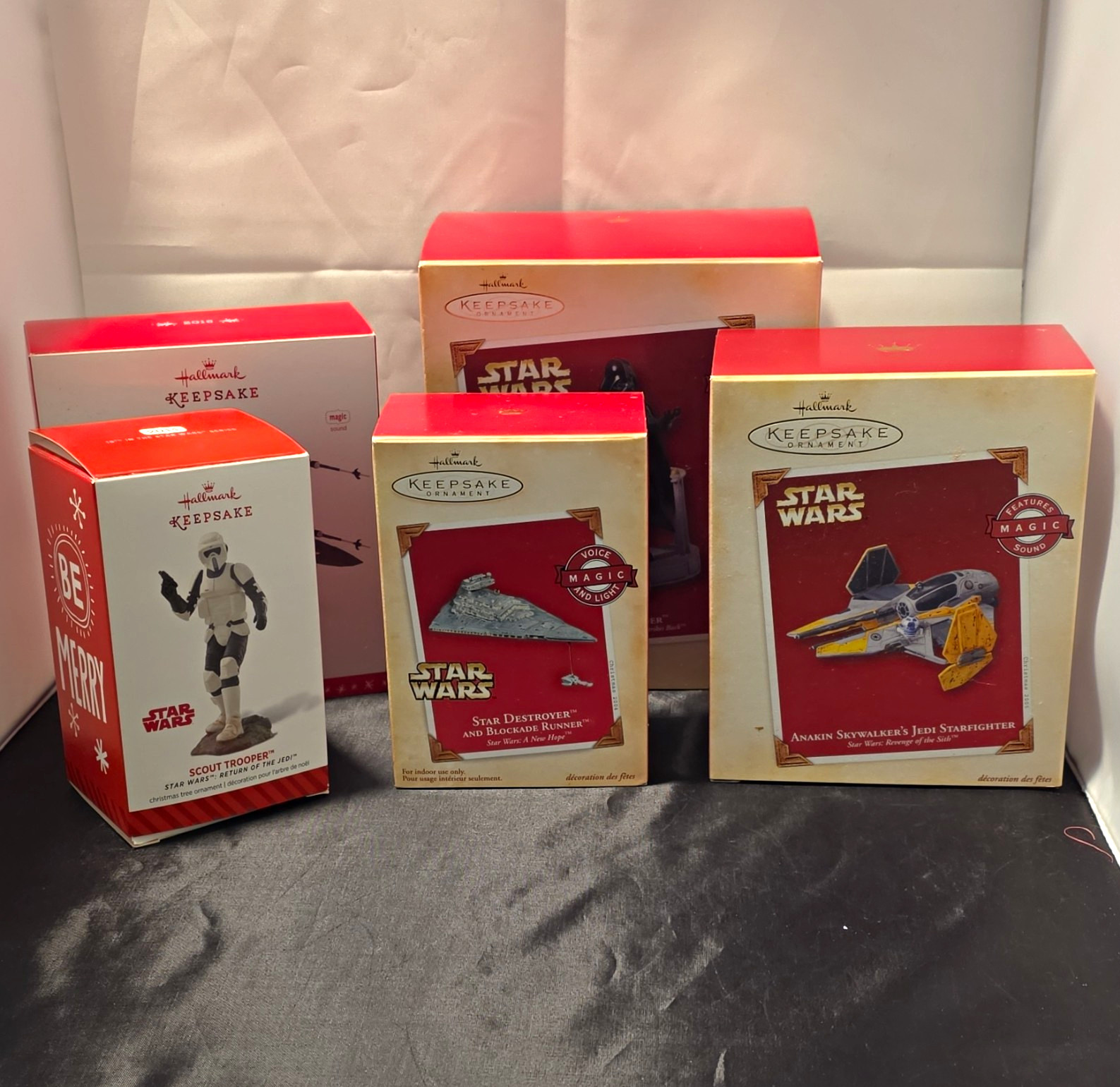 Hallmark Keepsake Star Wars 10pc Christmas Ornament Lot Magic Leia Luke Vader