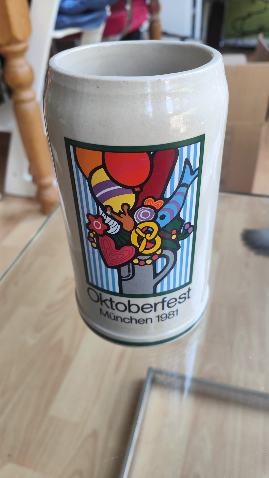 Rarity Beer Mug Oktoberfest Munich 1981, 1 Measure L Collectible Ernst Strom